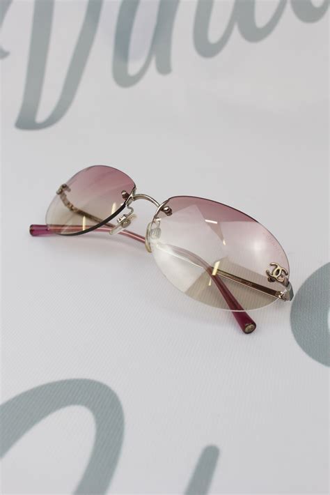 chanel pink sunglasses|Chanel pink sunglasses vintage.